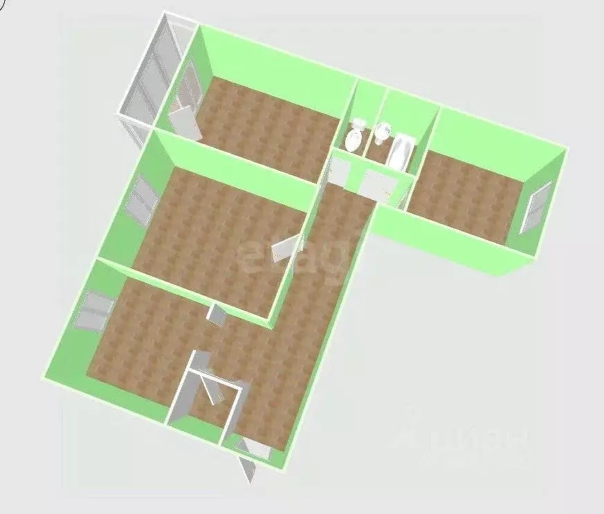 3-к кв. Сахалинская область, Южно-Сахалинск Горная ул., 8к4 (90.0 м) - Фото 2