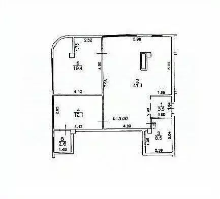 Квартира, 3 комнаты, 82.6 м - Фото 0
