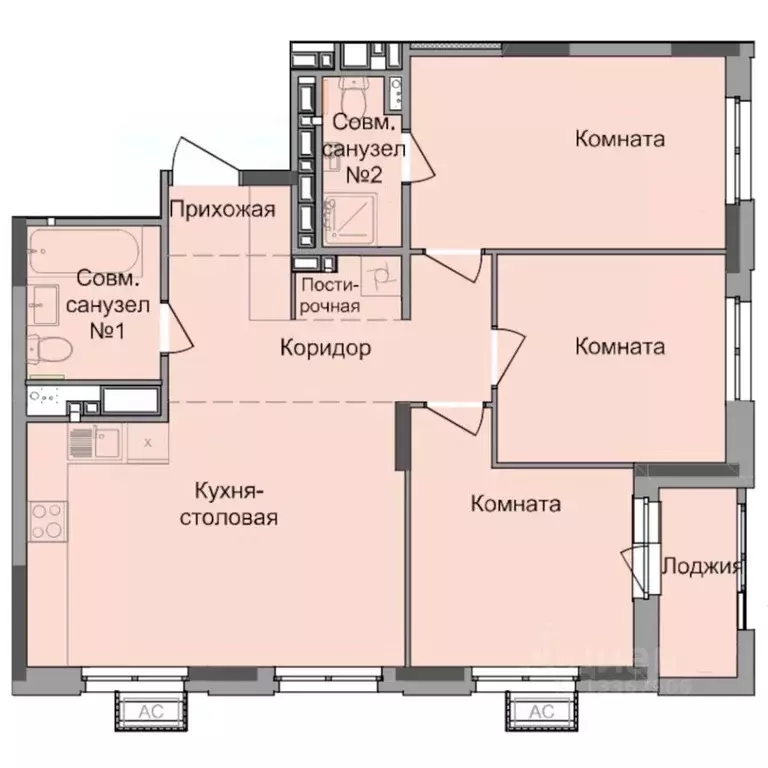 3-к кв. Удмуртия, Ижевск Северо-Западный жилрайон, 4-й мкр, Истории ... - Фото 1