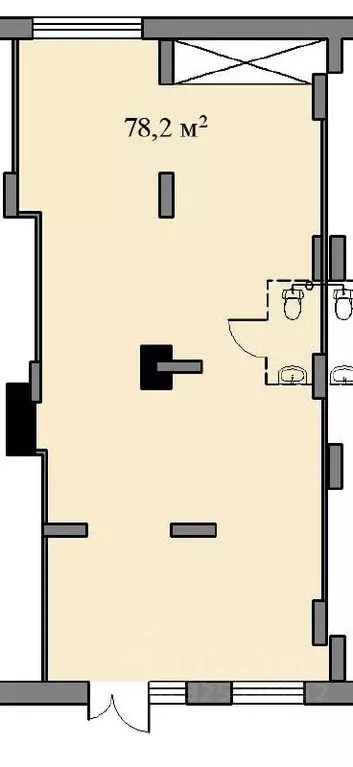 Помещение свободного назначения в Москва ул. Лобановский Лес, 9 (78 м) - Фото 2