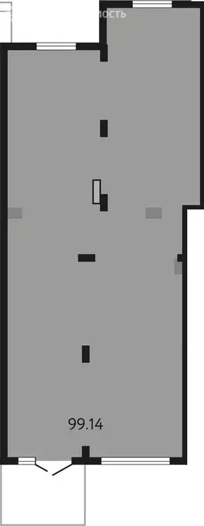 Помещение свободного назначения (99.14 м) - Фото 1