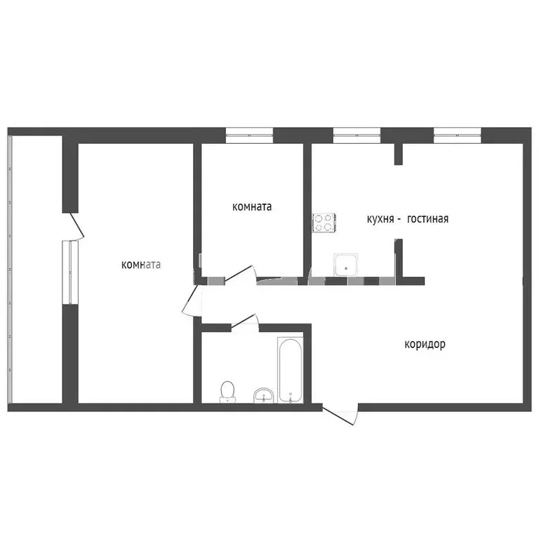 3-комнатная квартира: Петрозаводск, Питкярантская улица, 6 (68.1 м) - Фото 1