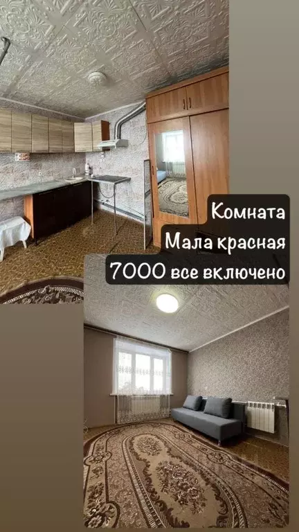 Комната Татарстан, Зеленодольск Малая Красная ул., 1 (17.0 м) - Фото 1