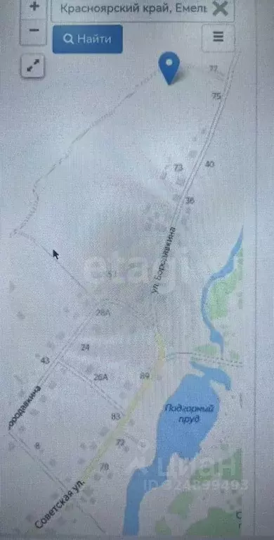 Участок в Красноярский край, Емельяновский муниципальный округ, с. ... - Фото 1