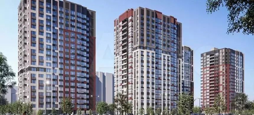 1-к. квартира, 35,9 м, 2/20 эт. - Фото 1