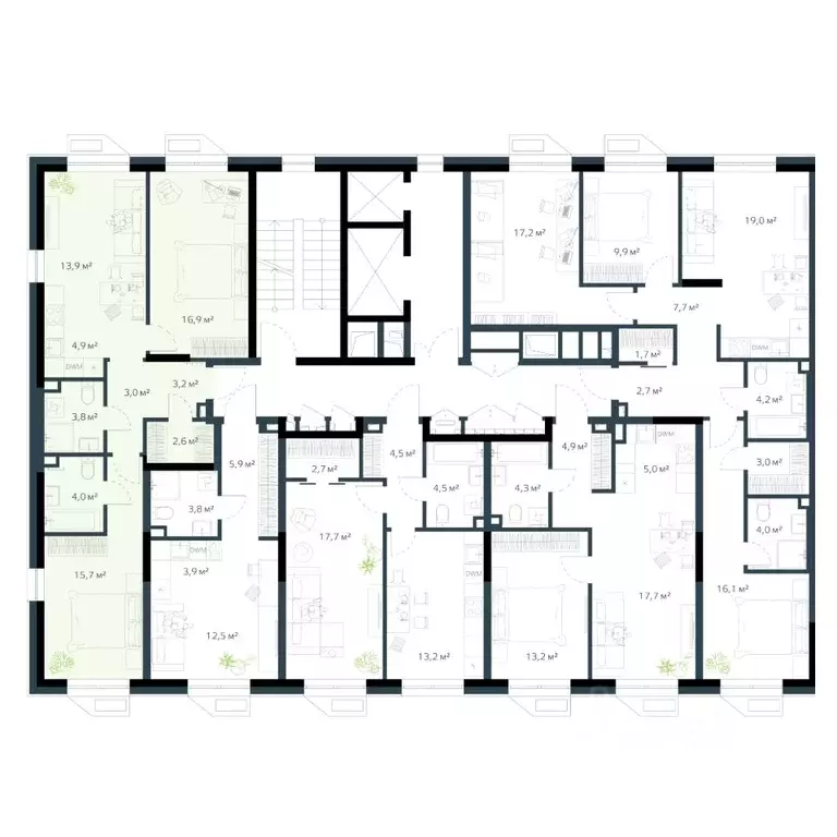 3-к кв. Приморский край, Владивосток Дом на Востоке жилой комплекс, ... - Фото 2