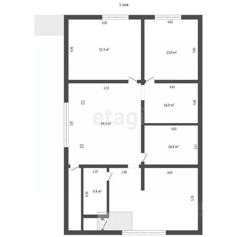 Дом в Ханты-Мансийский АО, Сургут пос. Снежный, ул. Гайдара (419 м) - Фото 1