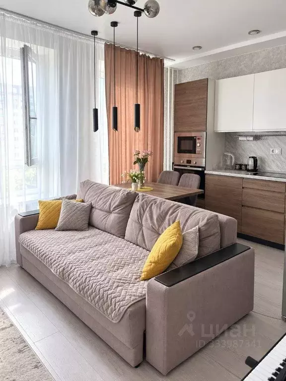 Квартира, 1 комната, 45.7 м - Фото 1