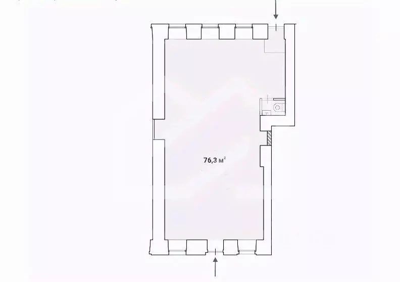 Торговая площадь в Москва Богословский пер., 16/6С1 (76 м) - Фото 2