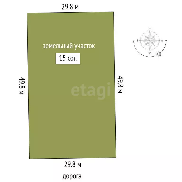 Участок в Тюнево, Урожайная улица (15 м) - Фото 0