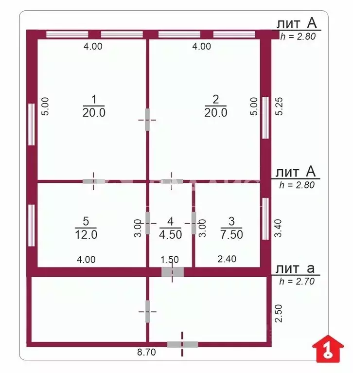 Дом в Омская область, Оконешниковский район, с. Золотая Нива Садовая ... - Фото 2