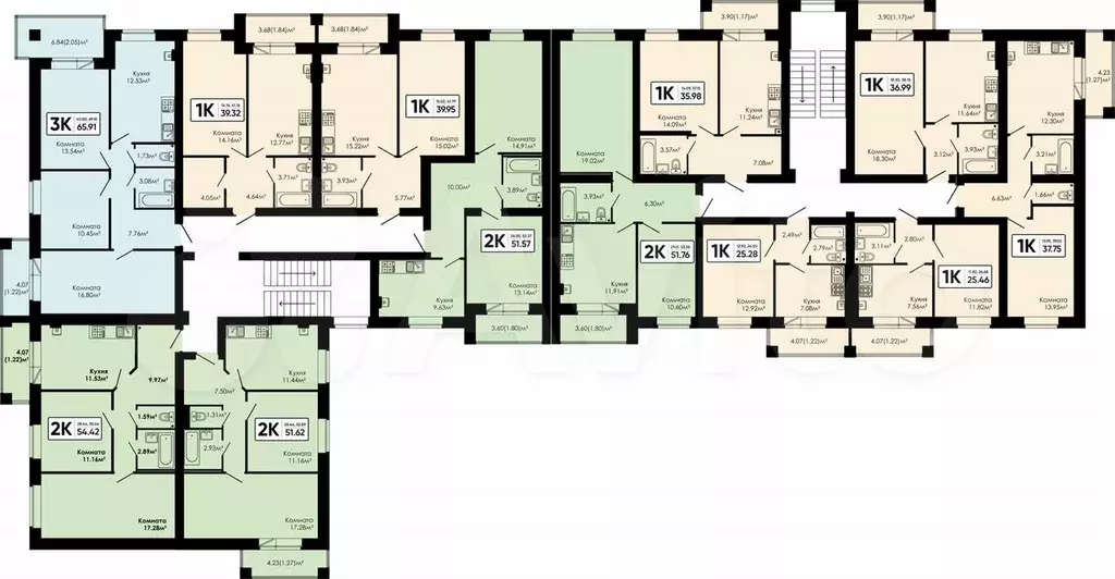 1-к. квартира, 37 м, 4/4 эт. - Фото 1