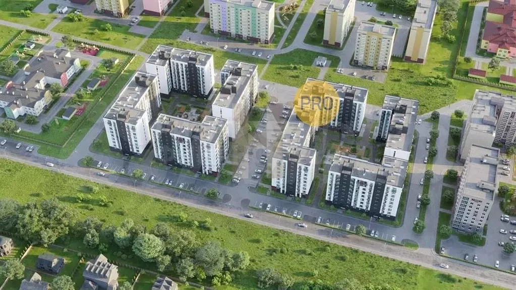 1-к. квартира, 35,1 м, 9/9 эт. - Фото 1
