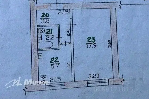 1-к кв. Орловская область, Орел Тамбовская ул., 5 (30.2 м) - Фото 1