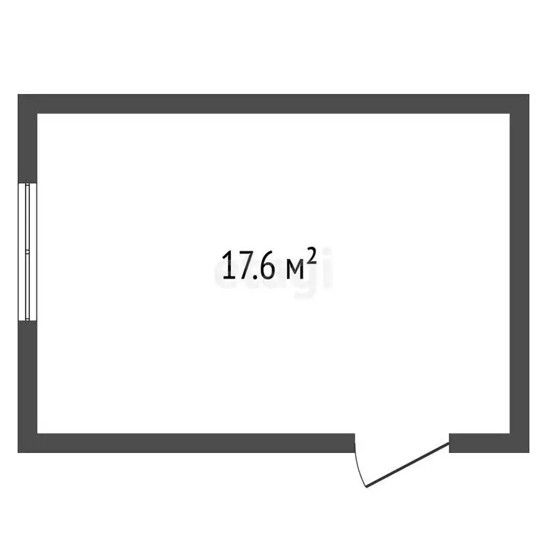 1к в -комнатной квартире (17.6 м) - Фото 1