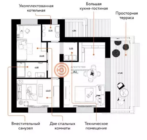Дом в Тюменская область, Тюменский муниципальный округ, с. Кулаково, ... - Фото 2