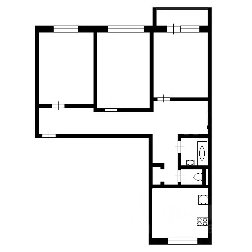 3-к кв. Татарстан, Казань ул. Сибгата Хакима, 3 (115.0 м) - Фото 1