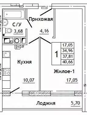 1-к кв. Смоленская область, Смоленский муниципальный округ, д. ... - Фото 0