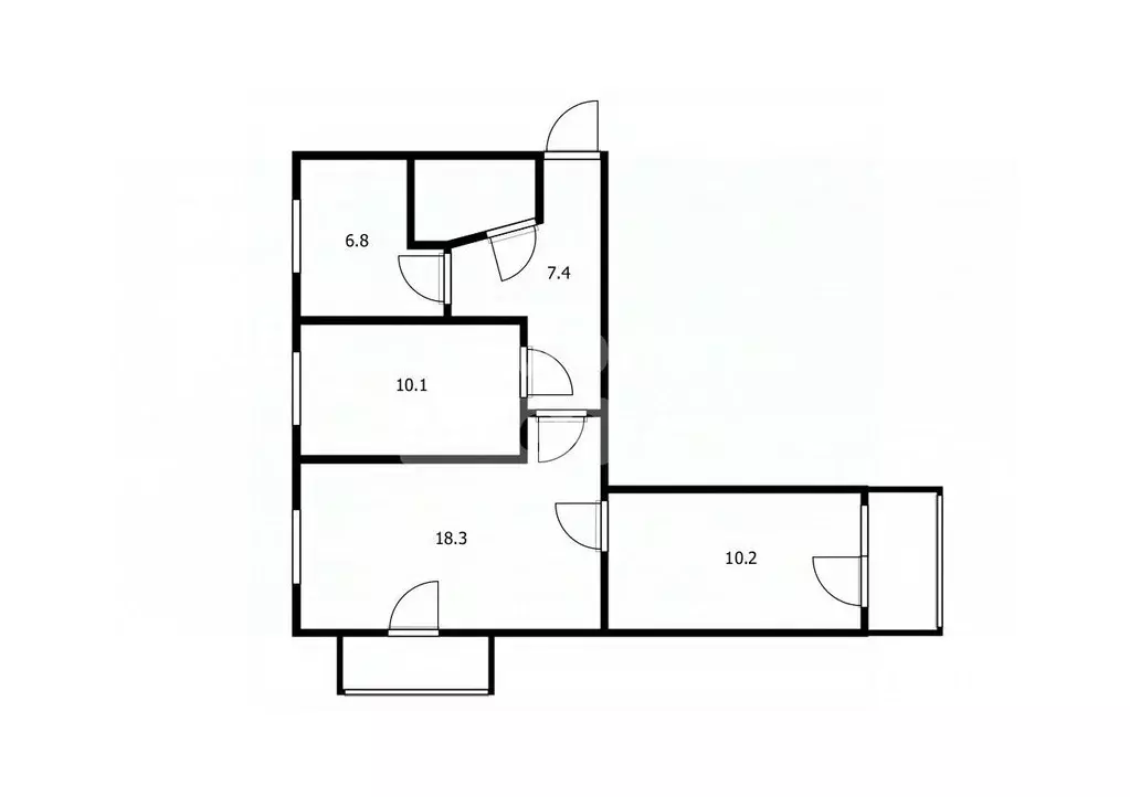 3-к кв. Кировская область, Киров ул. Дзержинского, 64 (57.0 м) - Фото 1