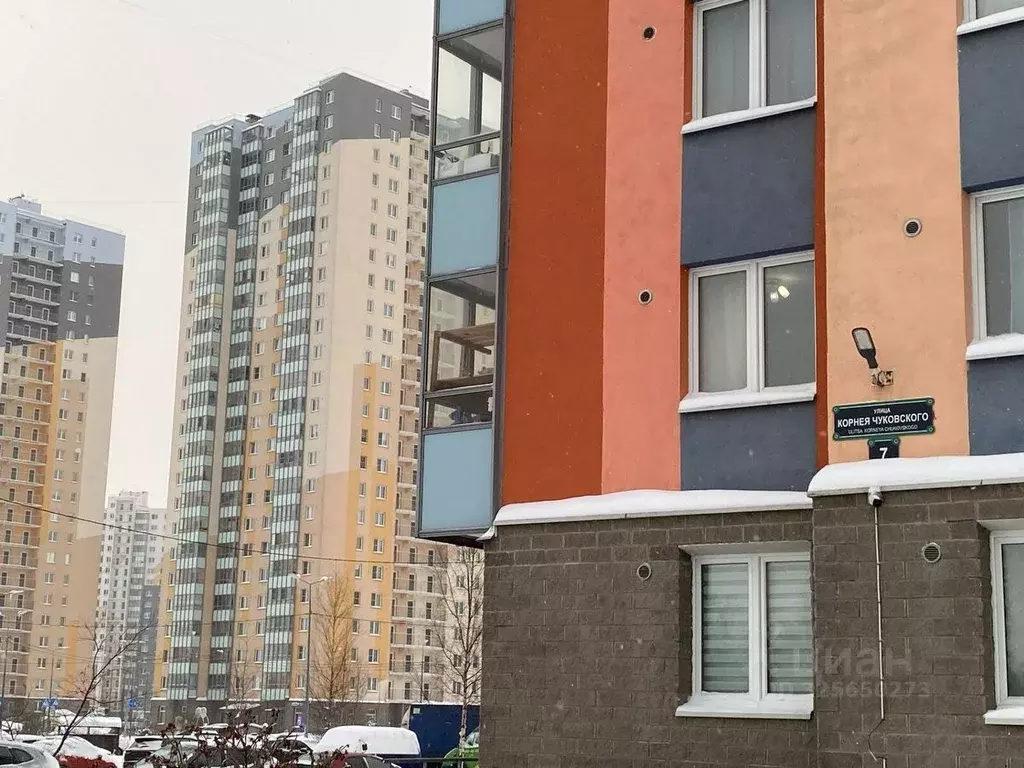 1-к кв. Санкт-Петербург ул. Корнея Чуковского, 7к1 (35.8 м) - Фото 1