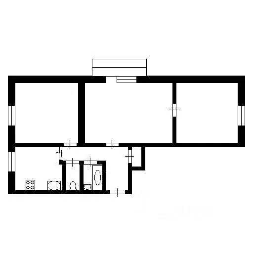 3-к кв. Москва Ельнинская ул., 3 (70.0 м) - Фото 1