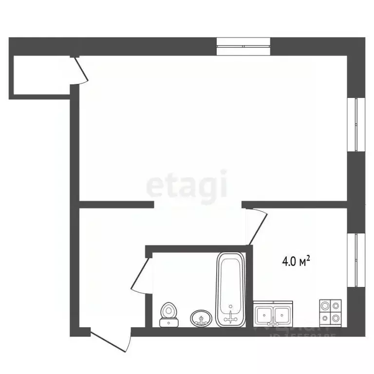 1-к кв. Самарская область, Волжский район, Смышляевка городское ... - Фото 2