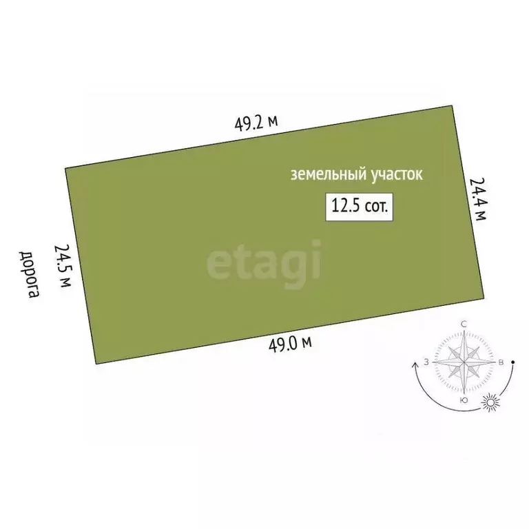 Участок в Свердловская область, Талица ул. Луначарского (1249.0 сот.) - Фото 2