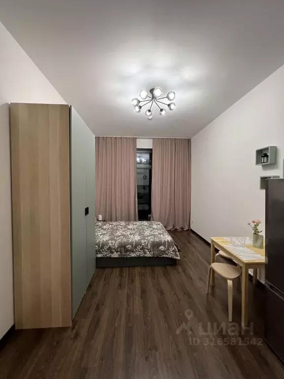 Студия Санкт-Петербург ул. Александра Матросова, 3 (25.3 м) - Фото 1