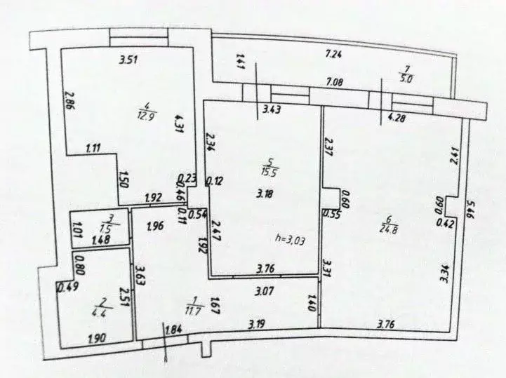 2-к кв. Татарстан, Казань Чистопольская ул., 38 (75.0 м) - Фото 2
