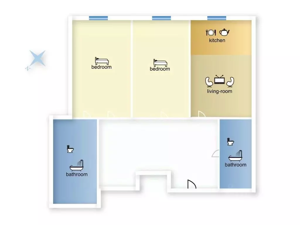 3-к кв. Москва Мосфильмовская ул., 8 (98.0 м) - Фото 2