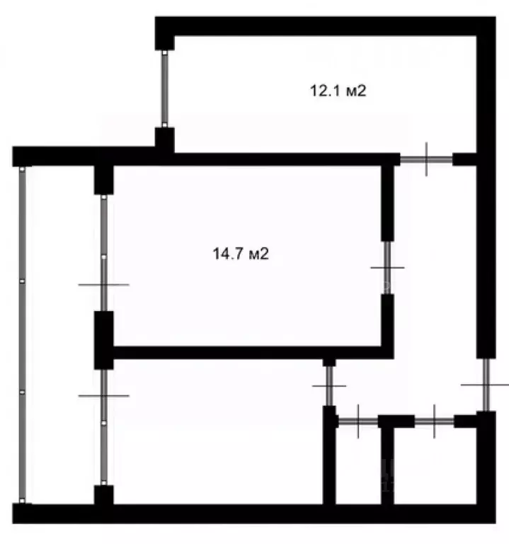 2-к кв. Тюменская область, Тюмень Профсоюзная ул., 17 (47.0 м) - Фото 1
