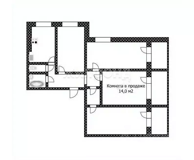 4-к кв. Алтайский край, Барнаул Докучаево мкр, ул. Шукшина, 11 (12.9 ... - Фото 0