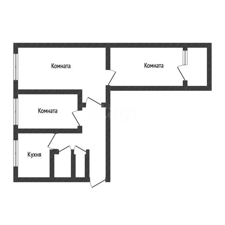 3-комнатная квартира: Бийск, улица Михаила Митрофанова, 10 (55.8 м) - Фото 1