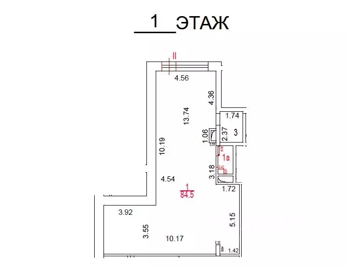 Помещение свободного назначения в Москва ул. Станиславского, 11 (91 м) - Фото 1