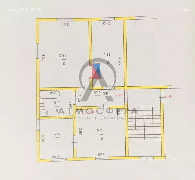 3-к кв. Краснодарский край, Хадыженск Апшеронский район, ул. Кирова ... - Фото 2