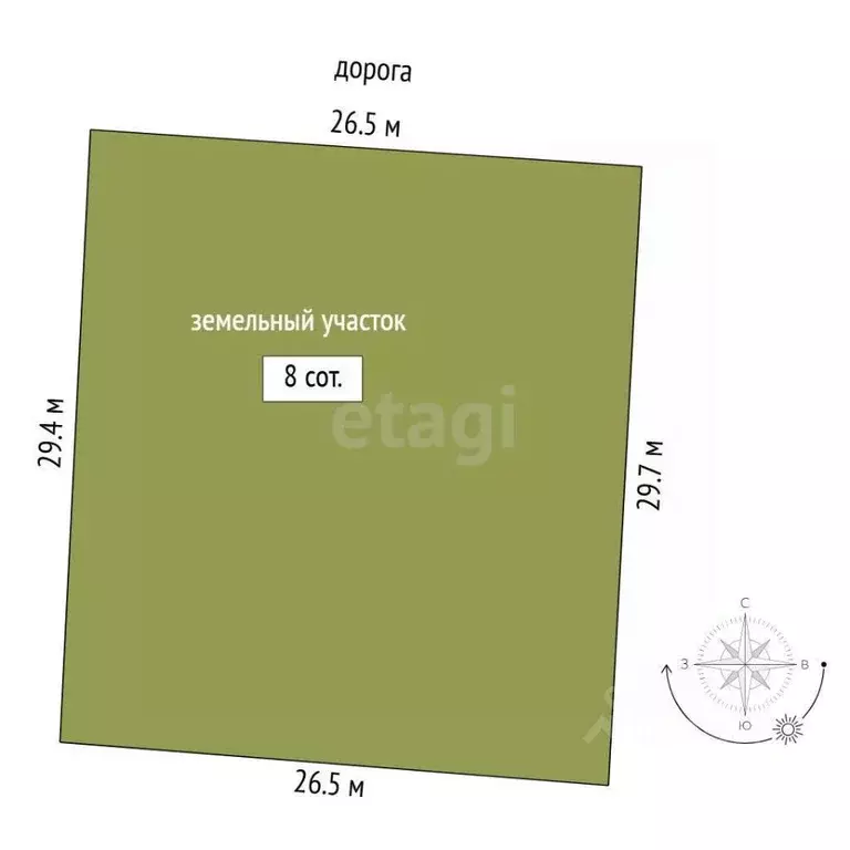 Участок в Тюменская область, Тюмень  (8.0 сот.) - Фото 2