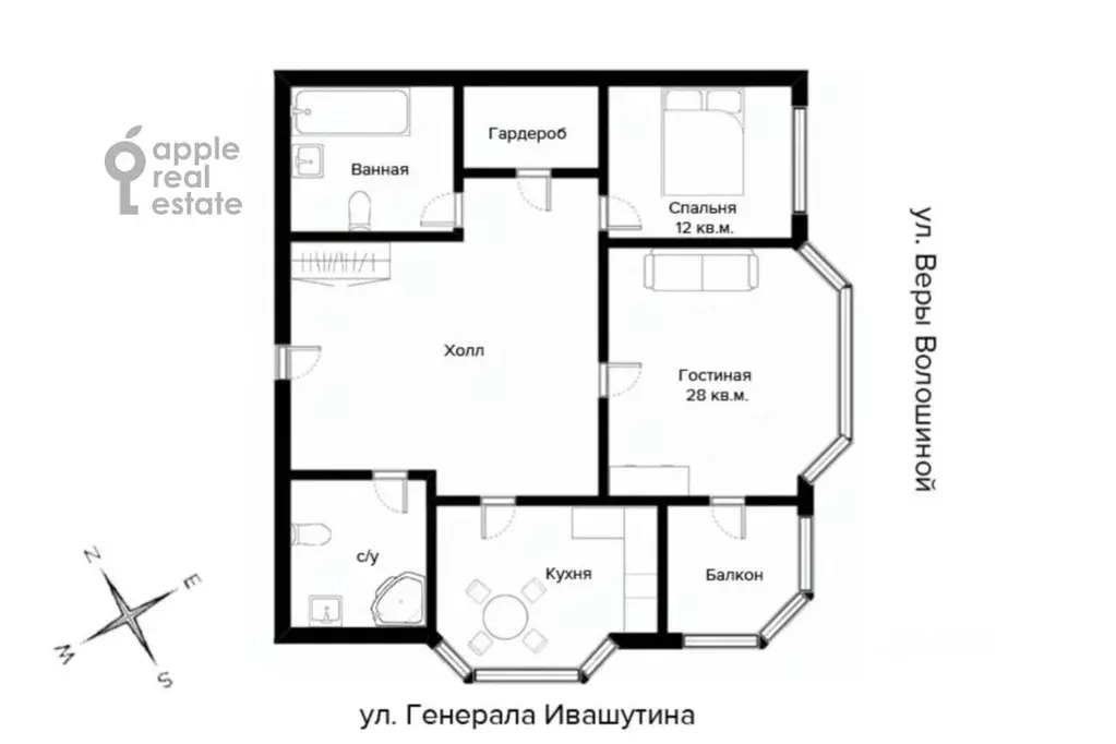 3-к кв. Москва Хорошевское ш., 84К6 (85.0 м) - Фото 2