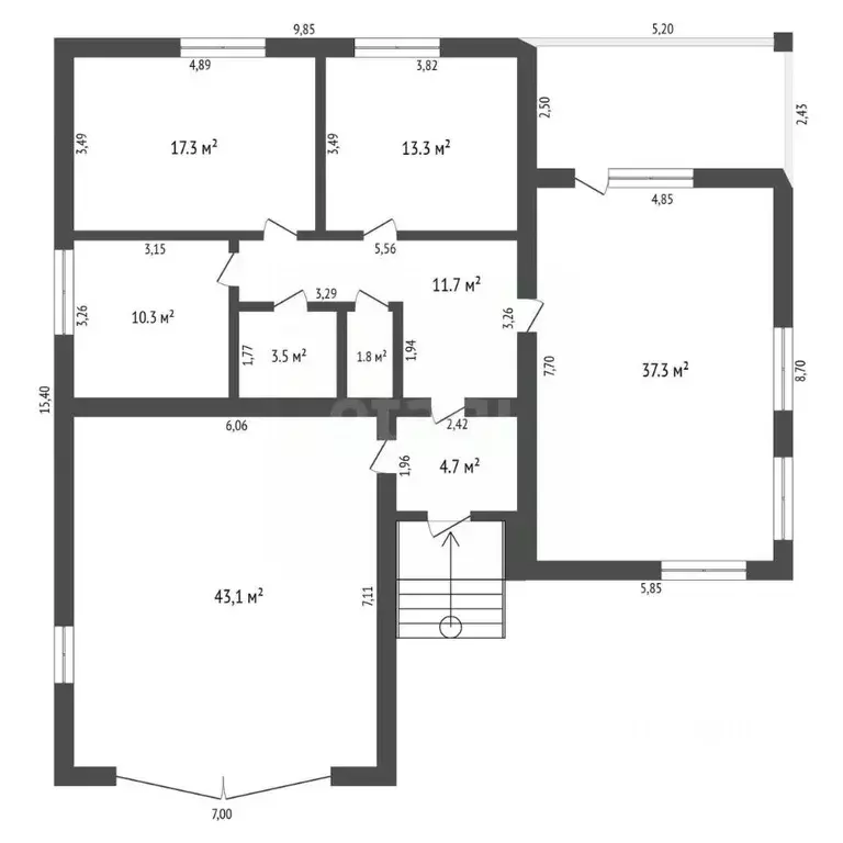 Дом в Амурская область, Благовещенск ул. Ромашковая, 53/2 (177 м) - Фото 2