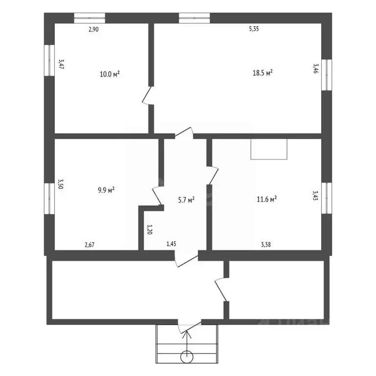 Дом в Амурская область, Благовещенск пос. Астрахановка, ул. ... - Фото 2