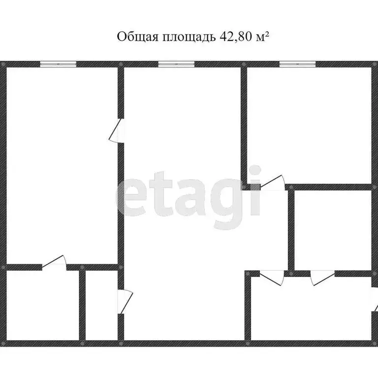 2-комнатная квартира: Калуга, улица Болдина, 13 (44 м) - Фото 0