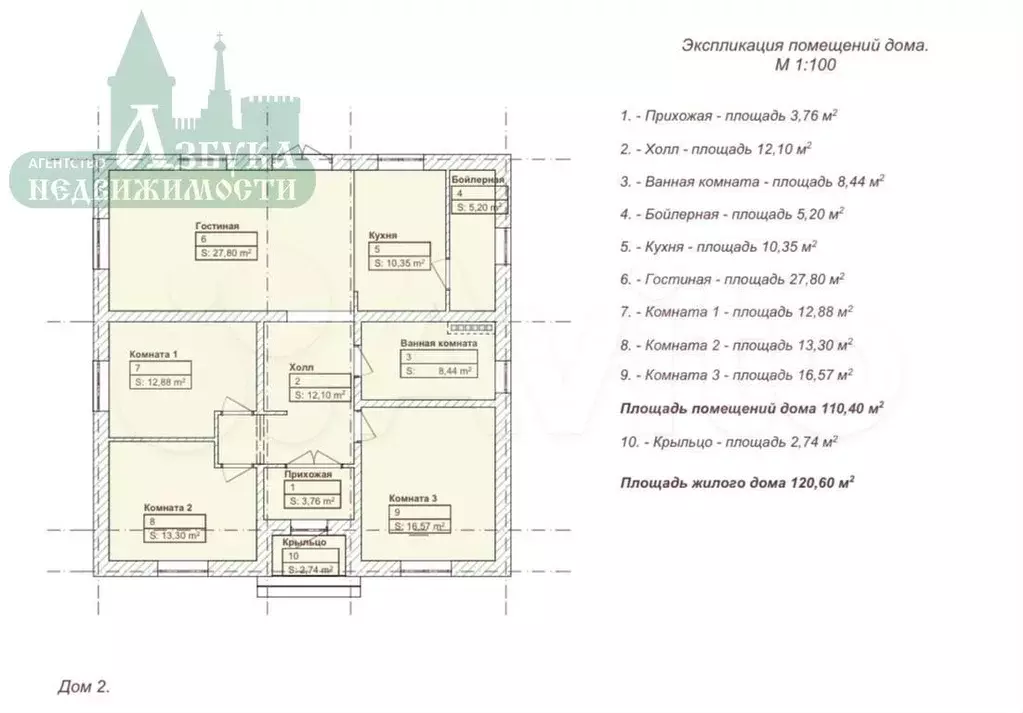 Коттедж 120 м на участке 10 сот. - Фото 0