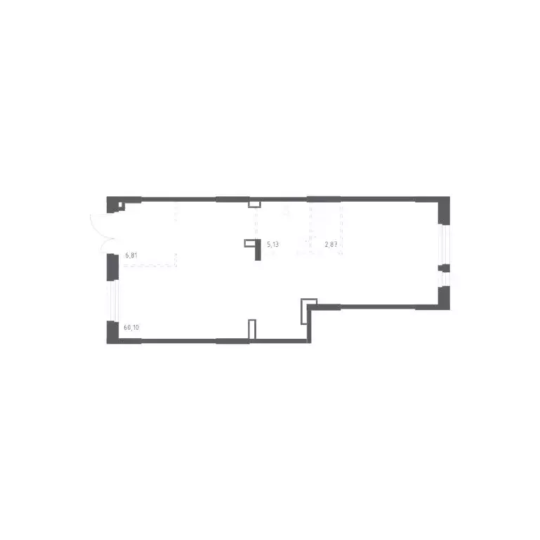 Помещение свободного назначения (74.91 м) - Фото 1