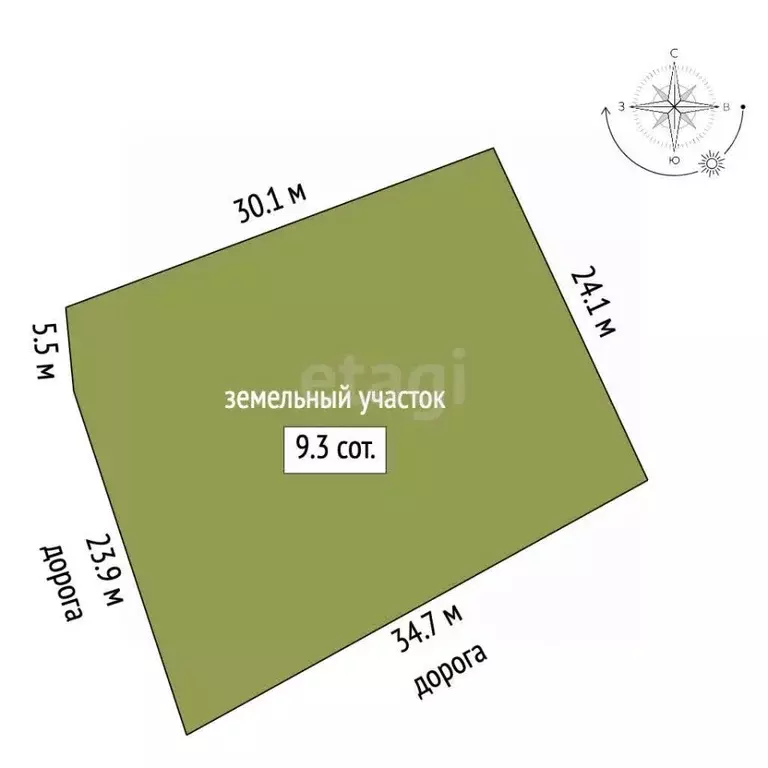 Участок в Челябинская область, Пласт Уфимский пер. (9.3 сот.) - Фото 1