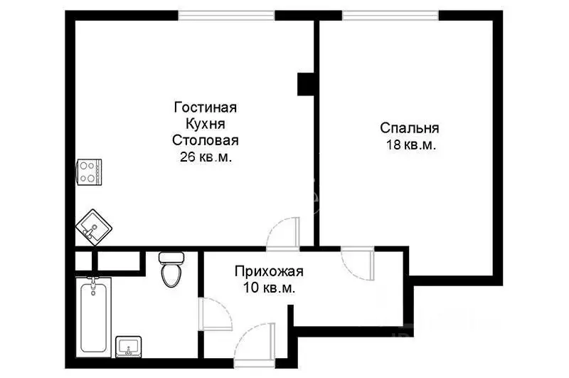 2-к кв. Москва Большая Садовая ул., 5к1 (61.0 м) - Фото 2