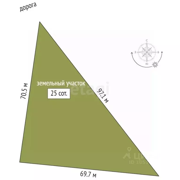Участок в Крым, Кировский район, с. Владиславовка ул. Строителей (25.0 ... - Фото 2