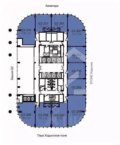Помещение свободного назначения в Москва Ходынский бул., 20Ас1 (74 м) - Фото 2