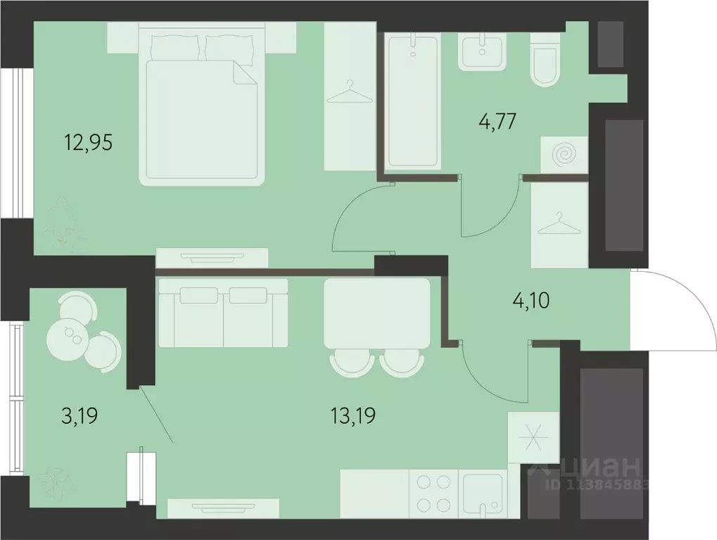 1-к кв. Свердловская область, Екатеринбург ул. Вильгельма де Геннина, ... - Фото 0
