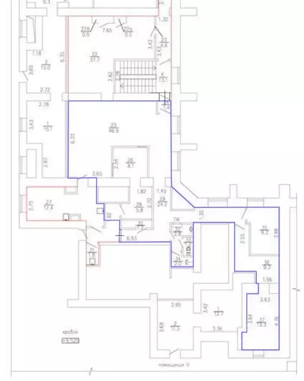 Помещение свободного назначения в Москва Долгоруковская ул., 40 (124 ... - Фото 1