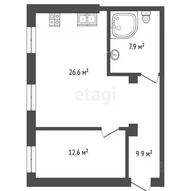 2-к кв. Ярославская область, Ярославль ул. Большая Федоровская, 67 ... - Фото 2