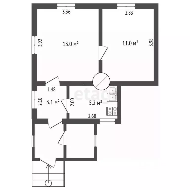 Дом в Псковская область, Порхов  (95 м) - Фото 2